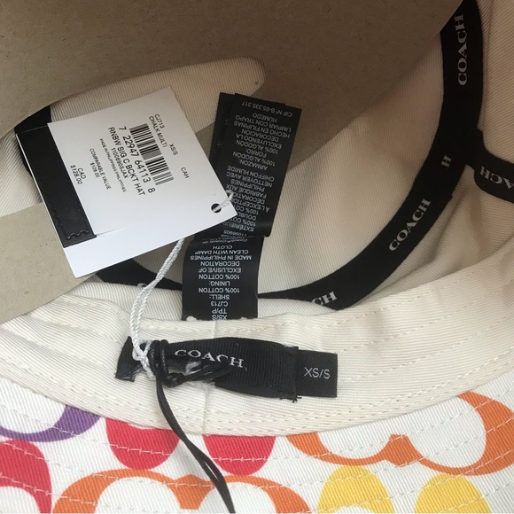 🌈 Coach Rainbow Signature Bucket Hat - Picture 6 of 8
